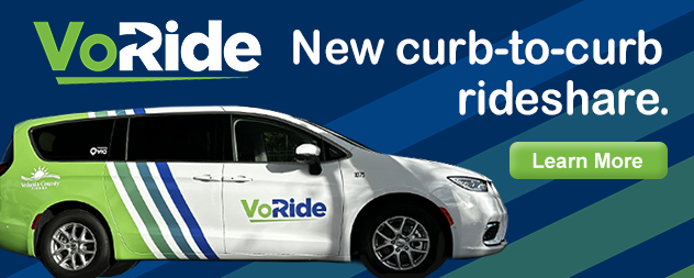 VoRide. New curb-to-curb rideshare.